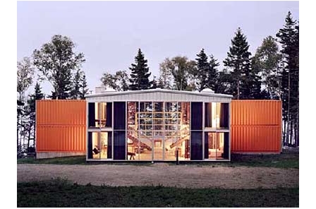 Adam Kalkin's 12 Container House modern prefab home.