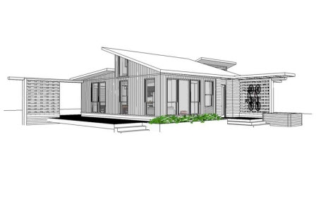 Blu Homes Retreat model prefab home.