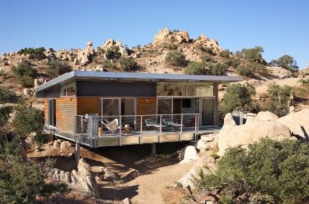 Blue Sky Homes BSH 1000 prototype in Yucca Valley, California.