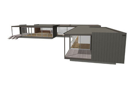Marmol Radziner Model 4 prefab home.