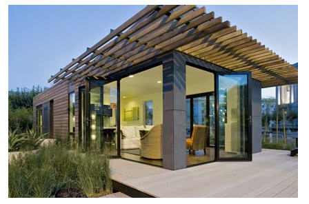 MK Designs by Blu Homes mkLotus prefab home.