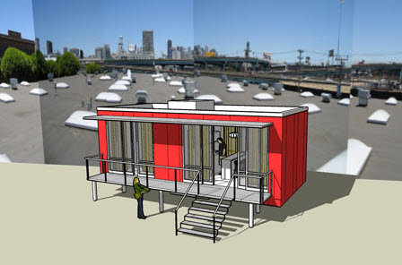 nottoscale Podulome prefab home.