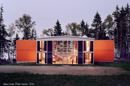 Adam Kalkin's 12 Container House modern prefab home.
